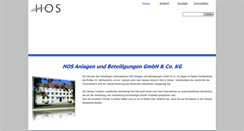 Desktop Screenshot of hos-gruppe.de