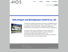 Tablet Screenshot of hos-gruppe.de